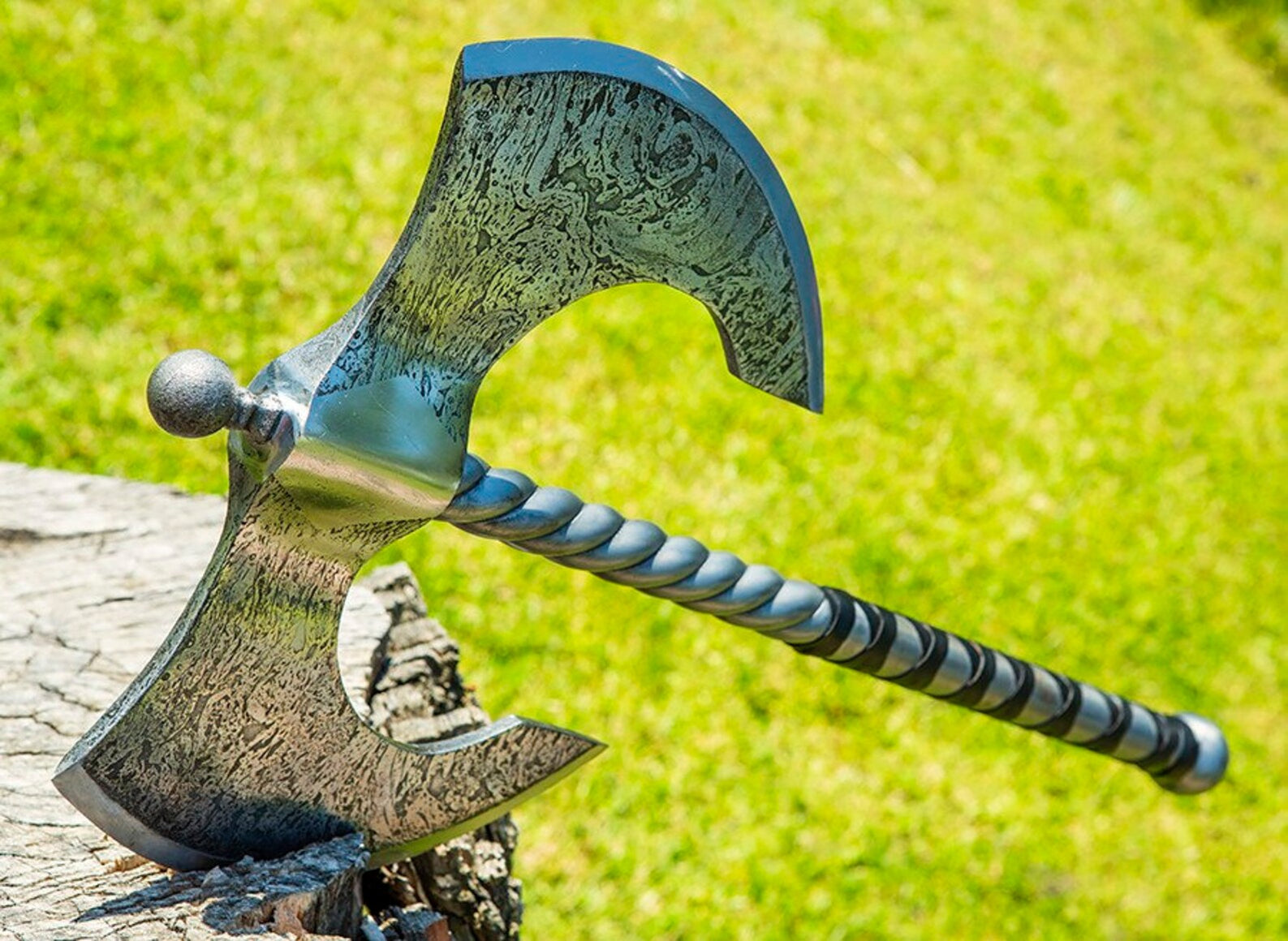Berserker axe for sale, two handed viking axe Valhallaworld
