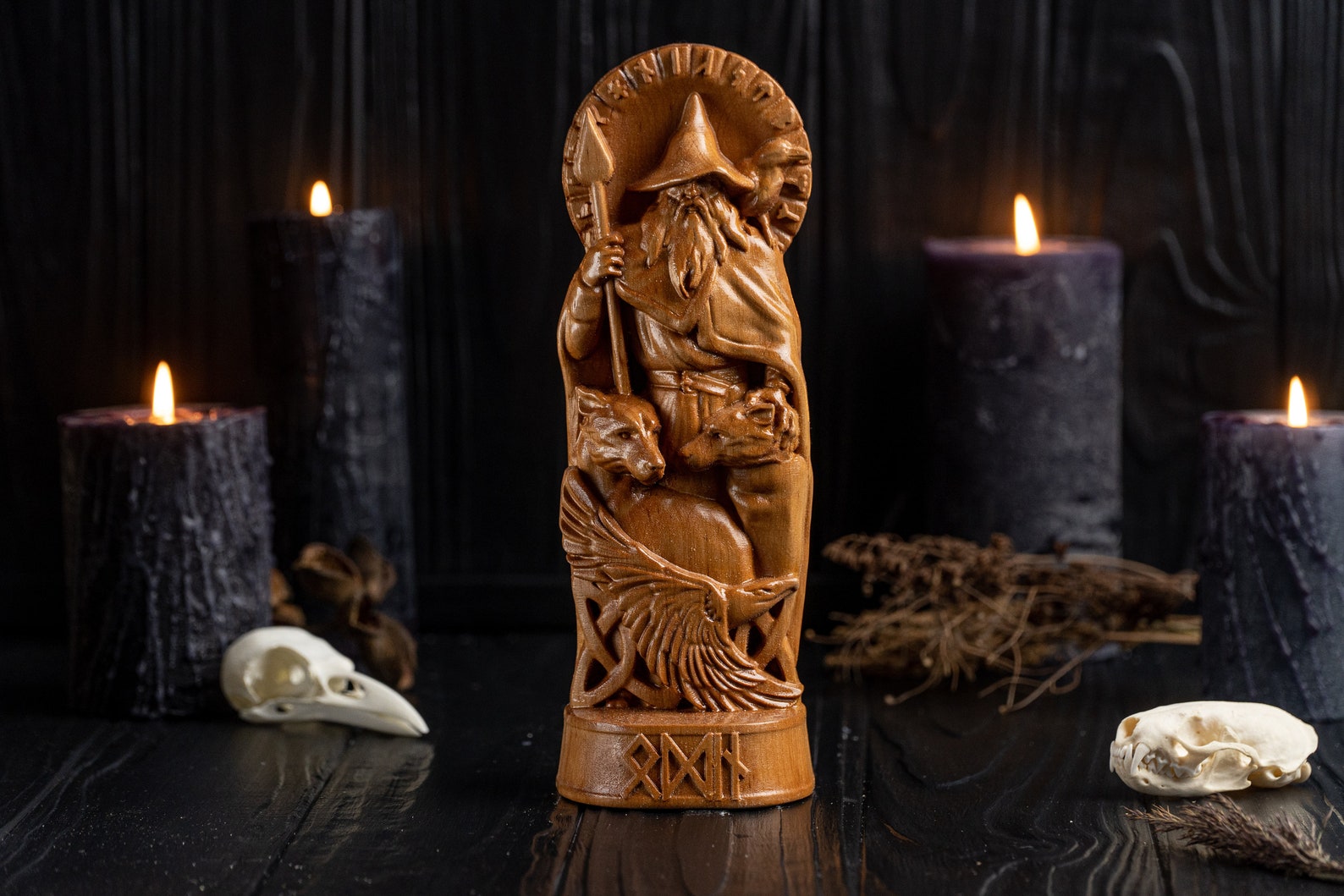 Odin viking statue