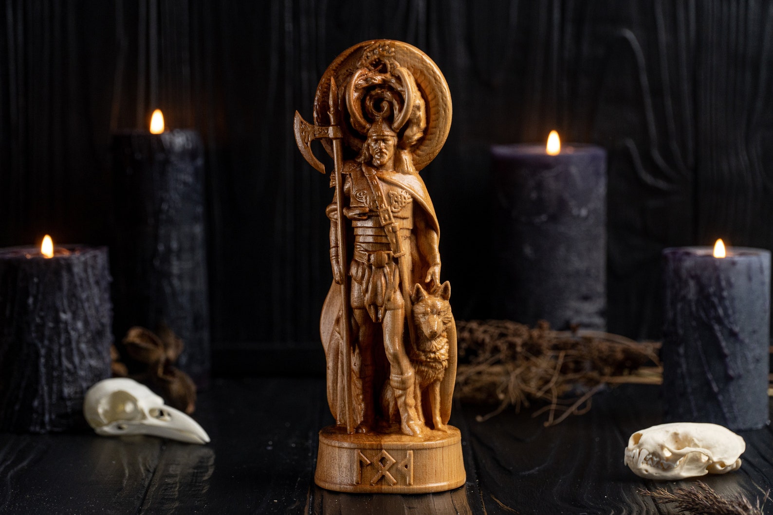Loki norse god figurine