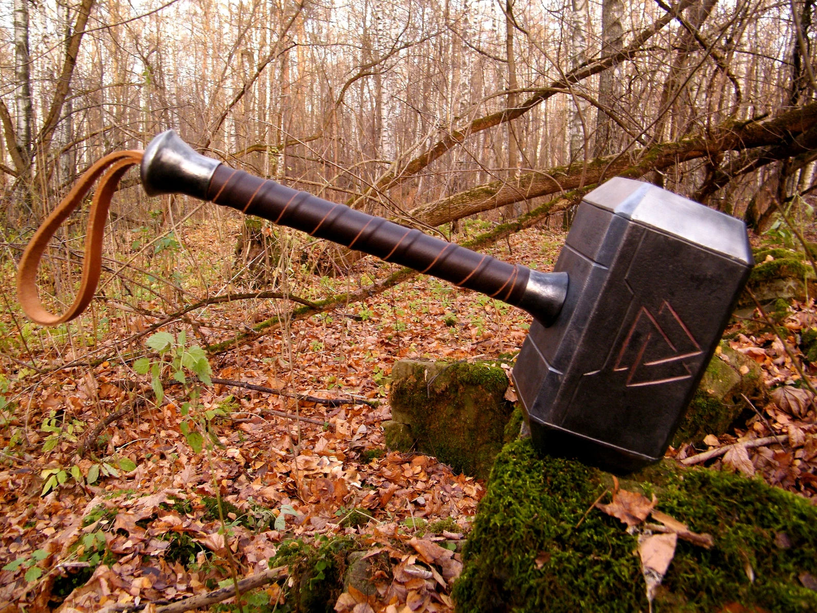 Forged Valknut Hammer