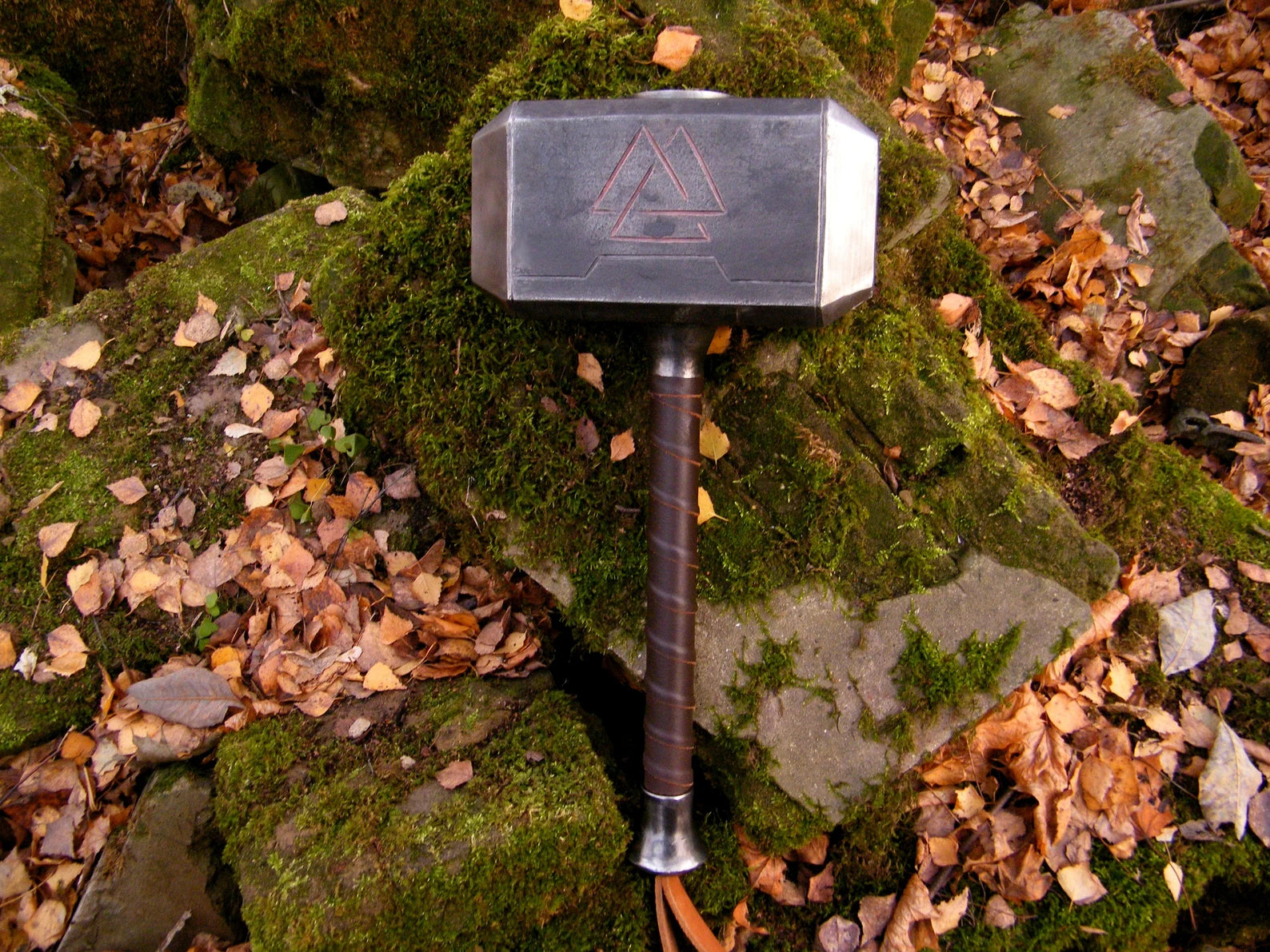 Forged Valknut Hammer