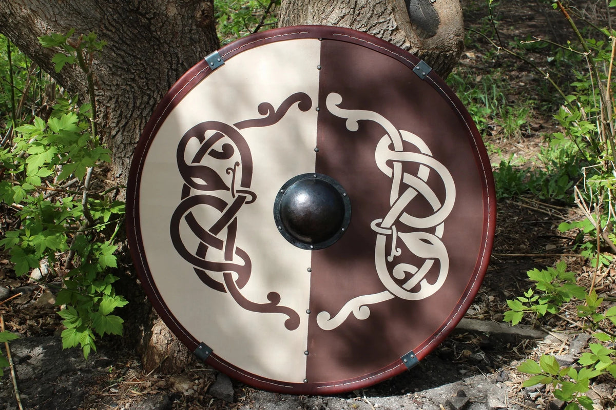 SCA shield for sale, round SCA shield, wooden SCA shield – Valhallaworld