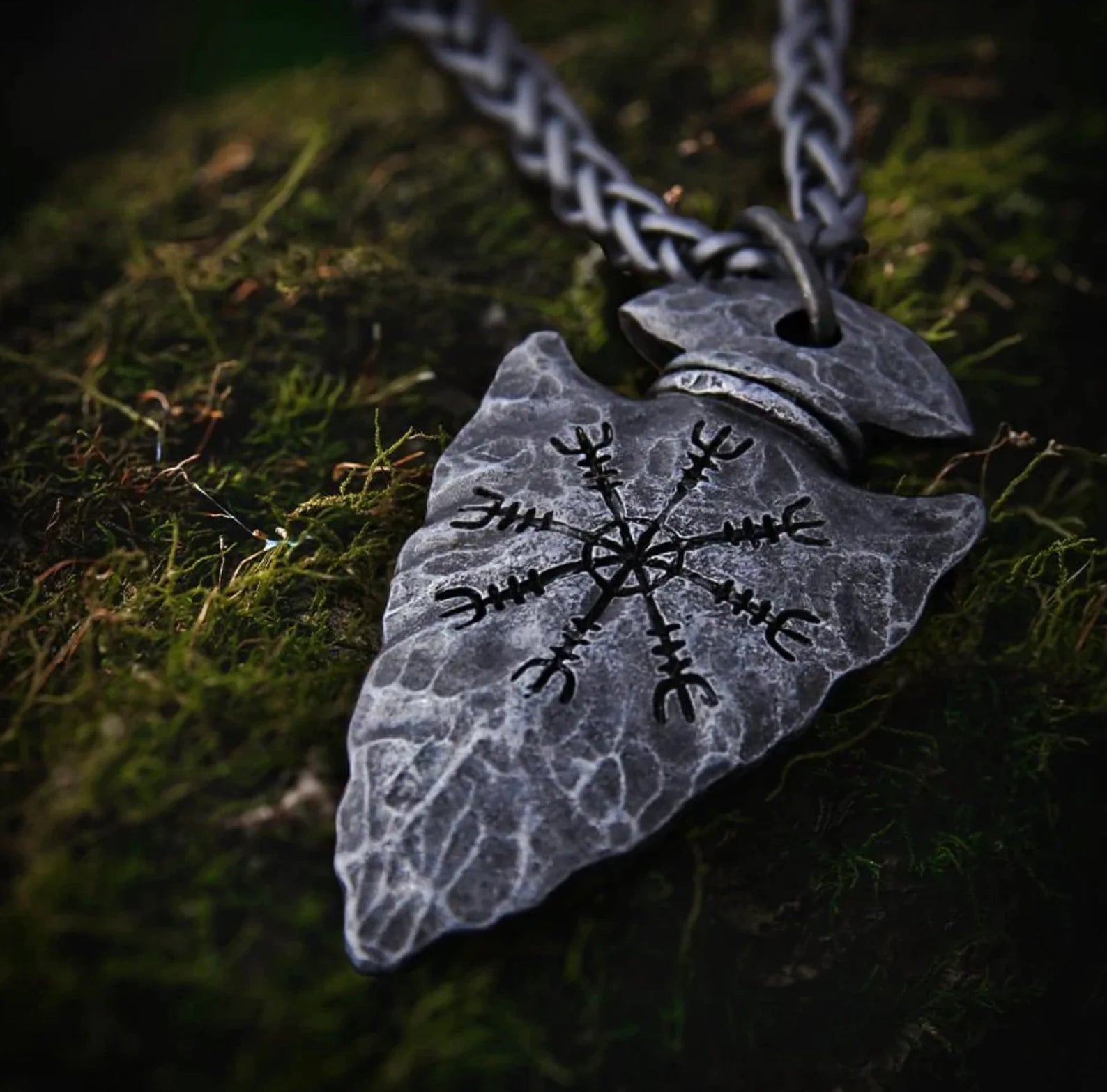 Viking spear necklace
