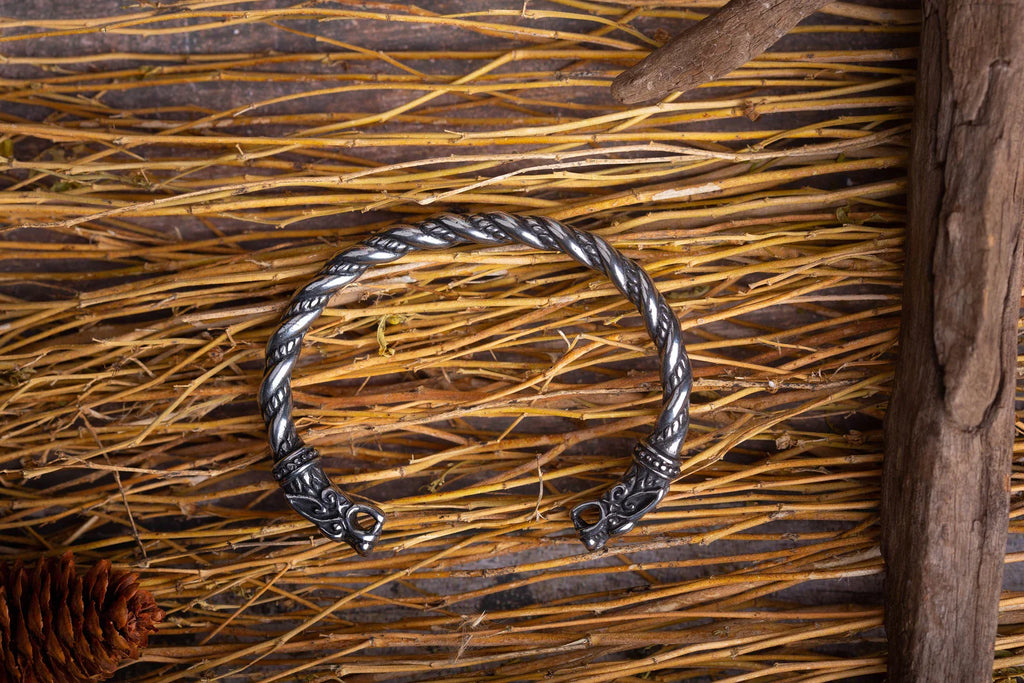 silver viking bracelet