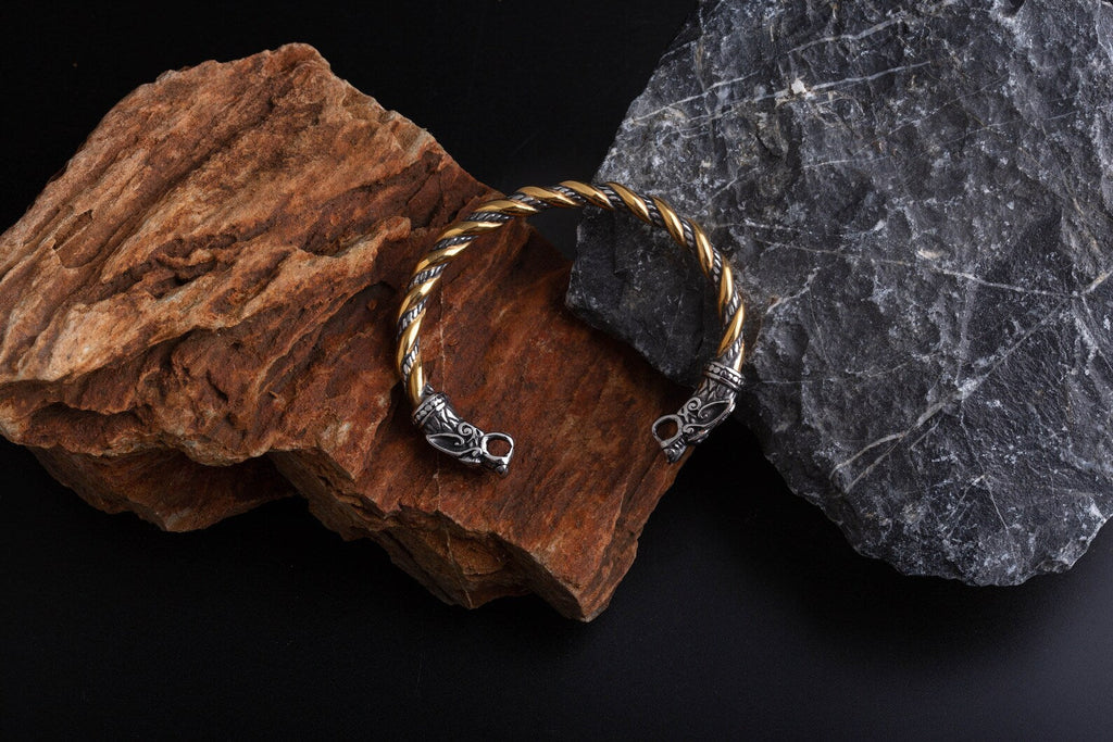 Norse wolf bracelet