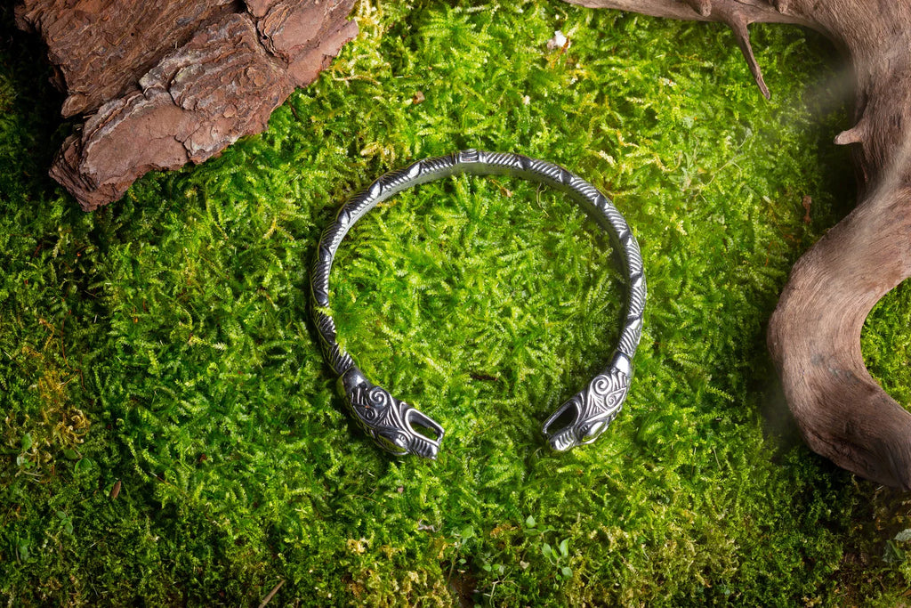 Norse dragon bracelet