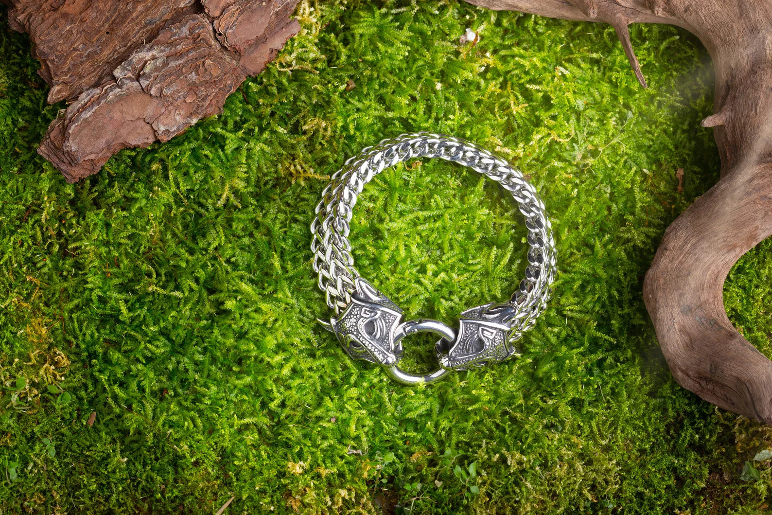 Handmade wolf bracelet