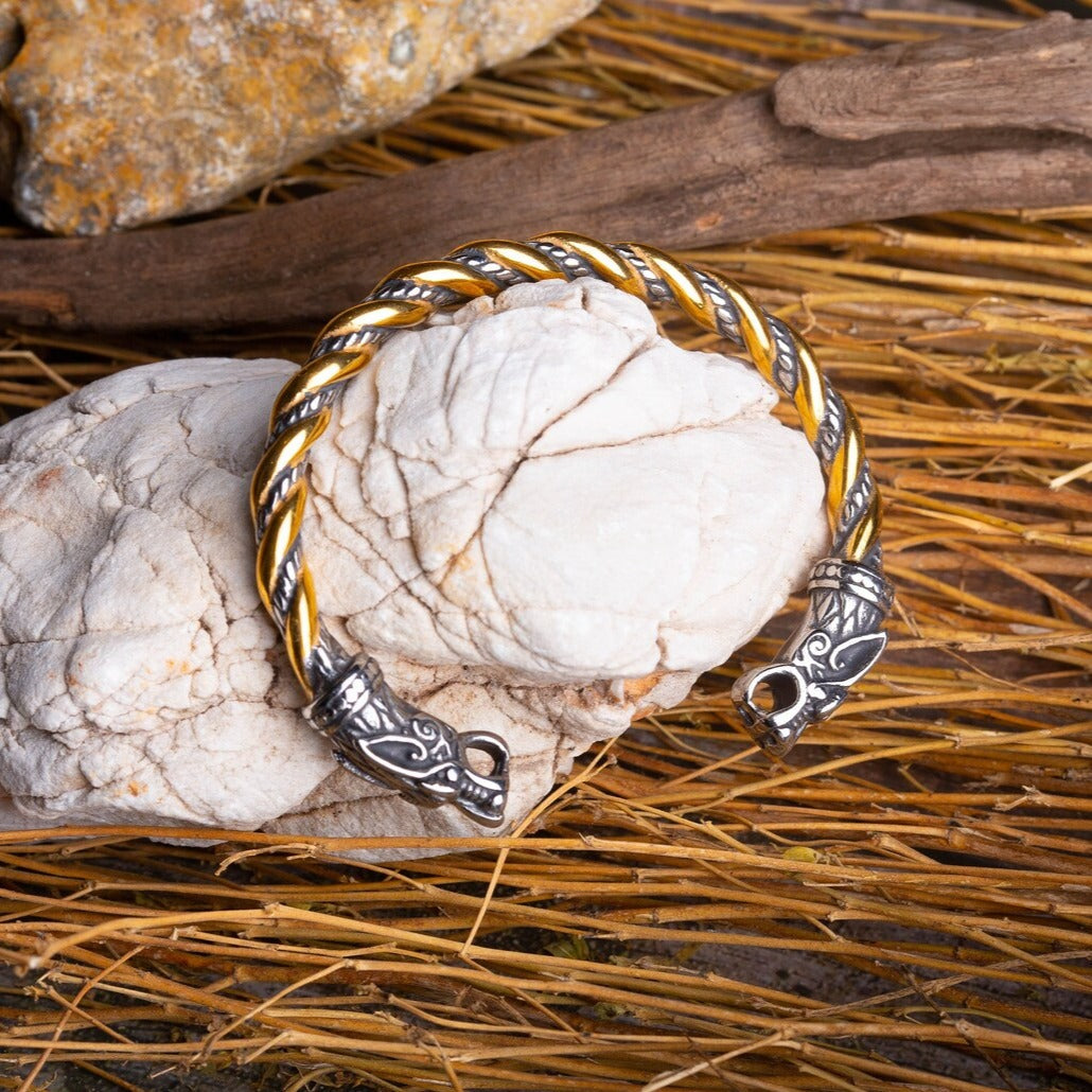 viking wolf bracelet