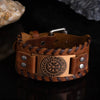 Leather viking bracelet