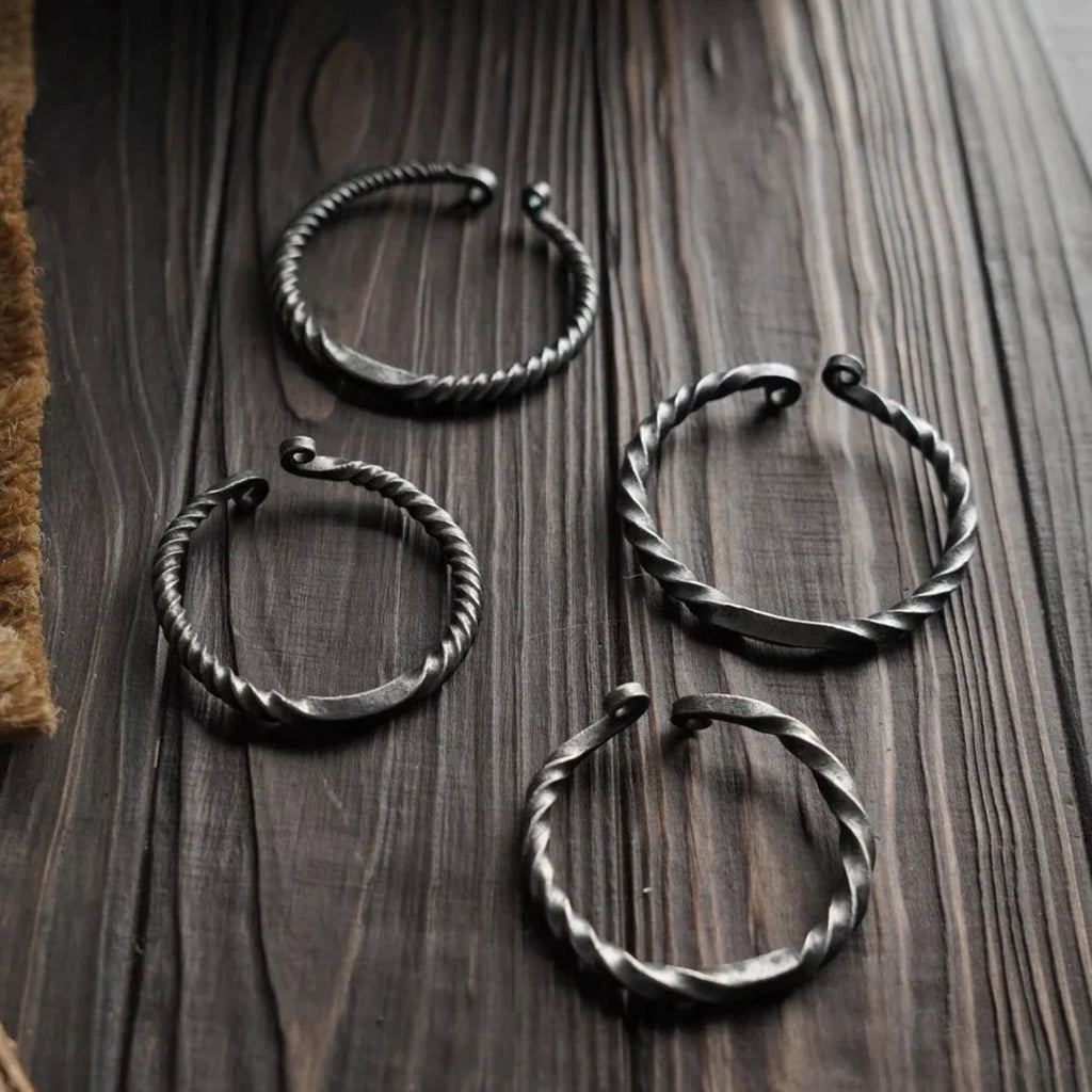 Forged viking bracelet