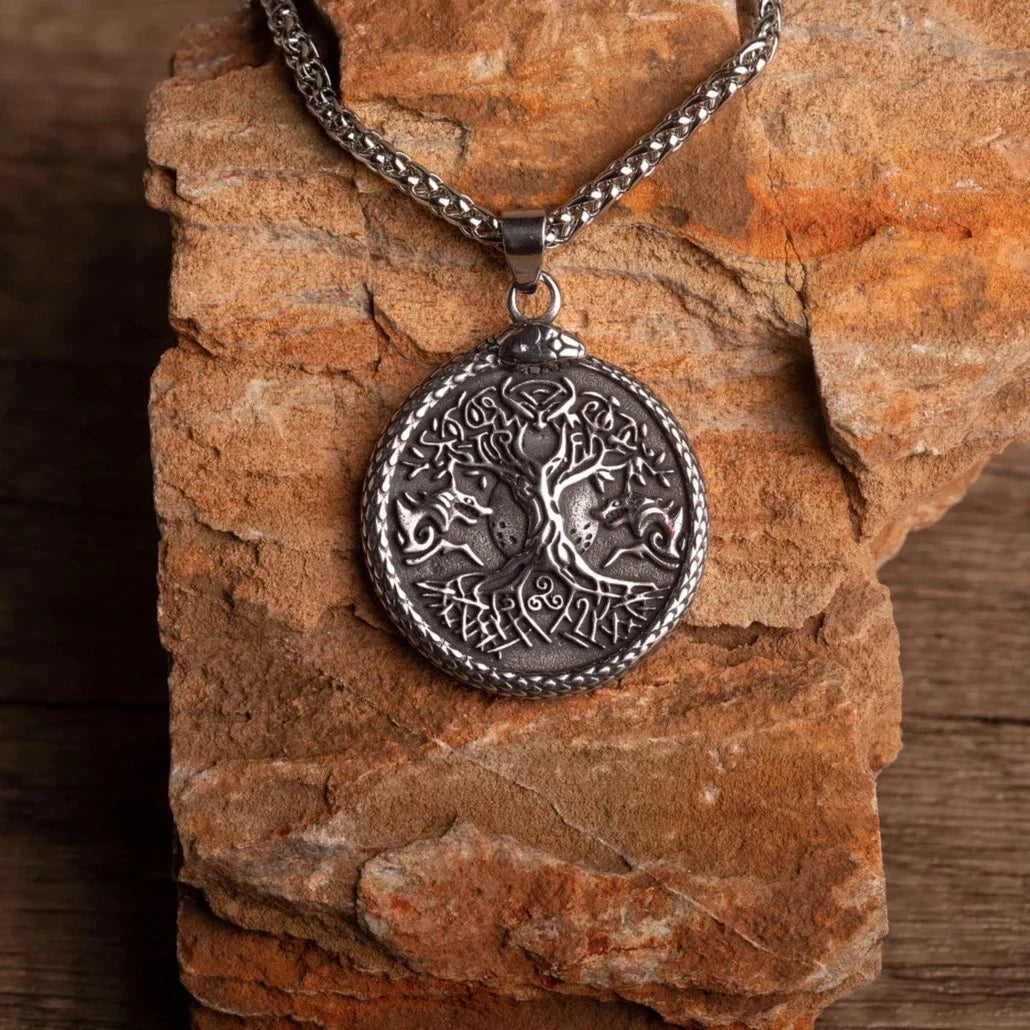 Yggdrasil and Ouroboros necklace • 5-7 days delivery guarantee