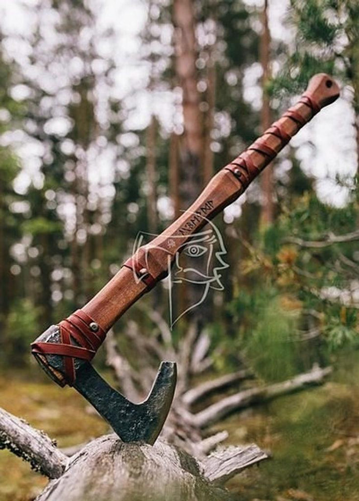 Viking warrior axe