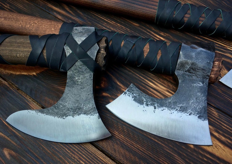 Forged bearded axe heads