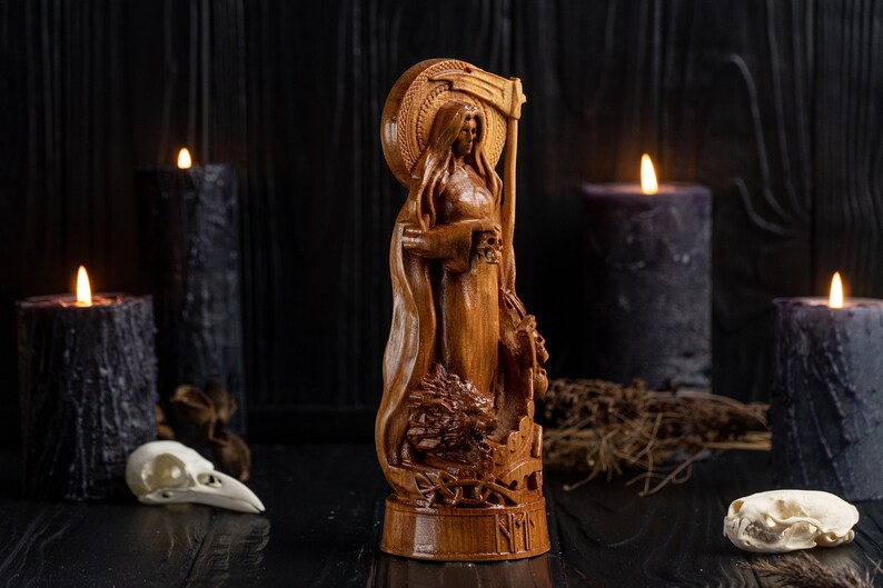 Viking goddess hel statue