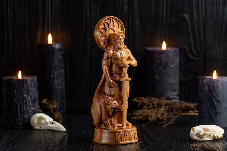 Viking god statue