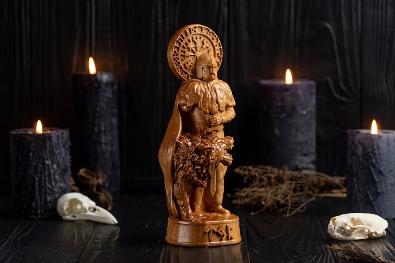 Tyr viking statue