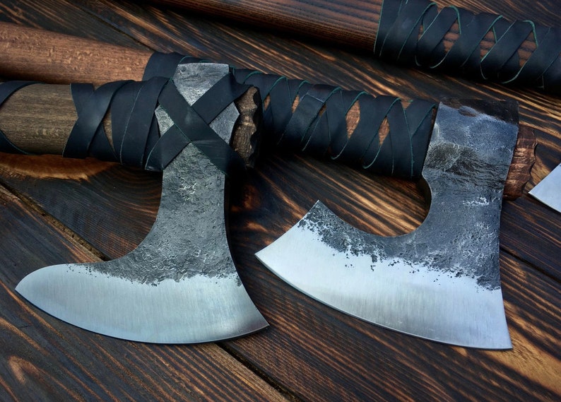 Forged ragnar battle axe