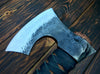 Hand forged axe with beard