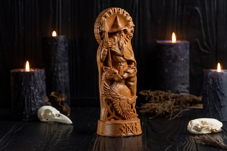 Handmade viking statue