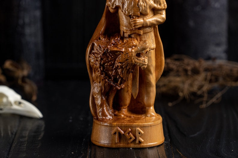 Tyr scandinavian statue