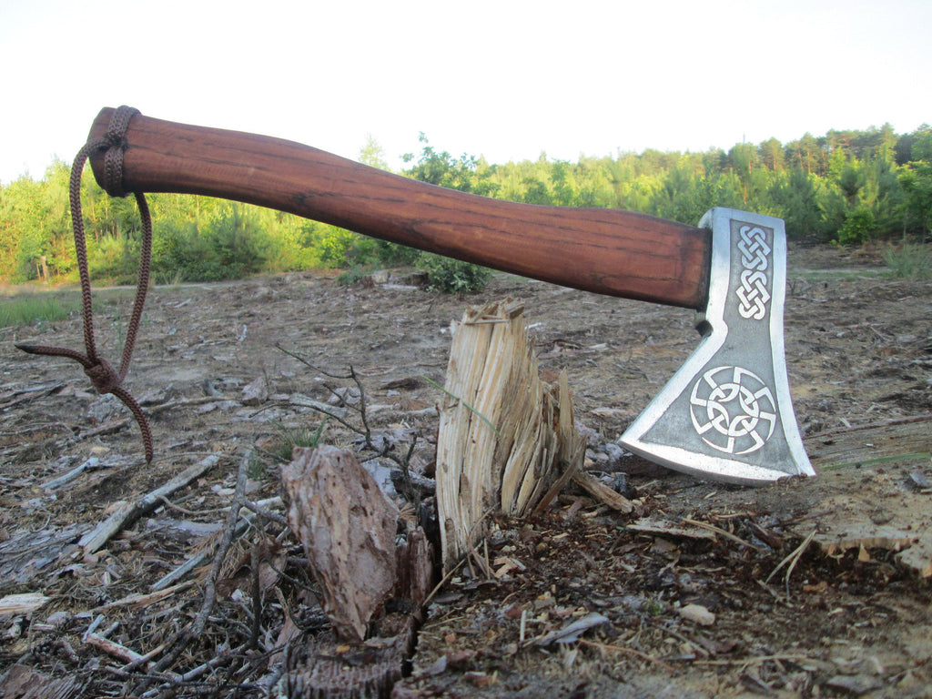 Authentic Viking axe, engraved viking axe – Valhallaworld