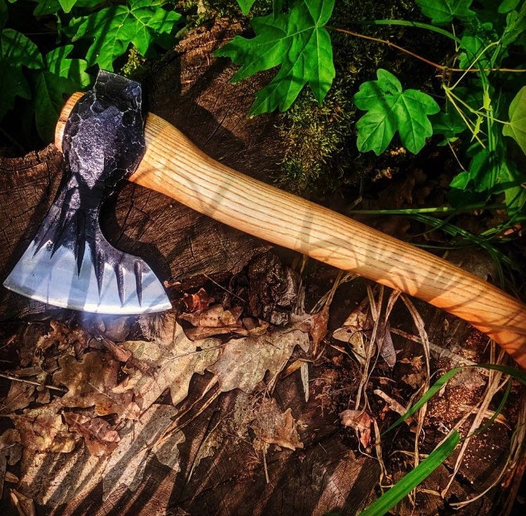 forged viking axe