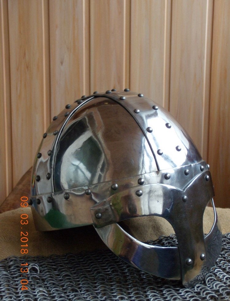 Viking helmet size 74-76 cm head circumfence/ medieval helmet / larp helmet / sca helmet / medieval armor - Valhallaworld