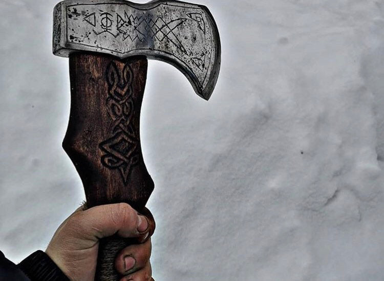 handmade bushcraft axe