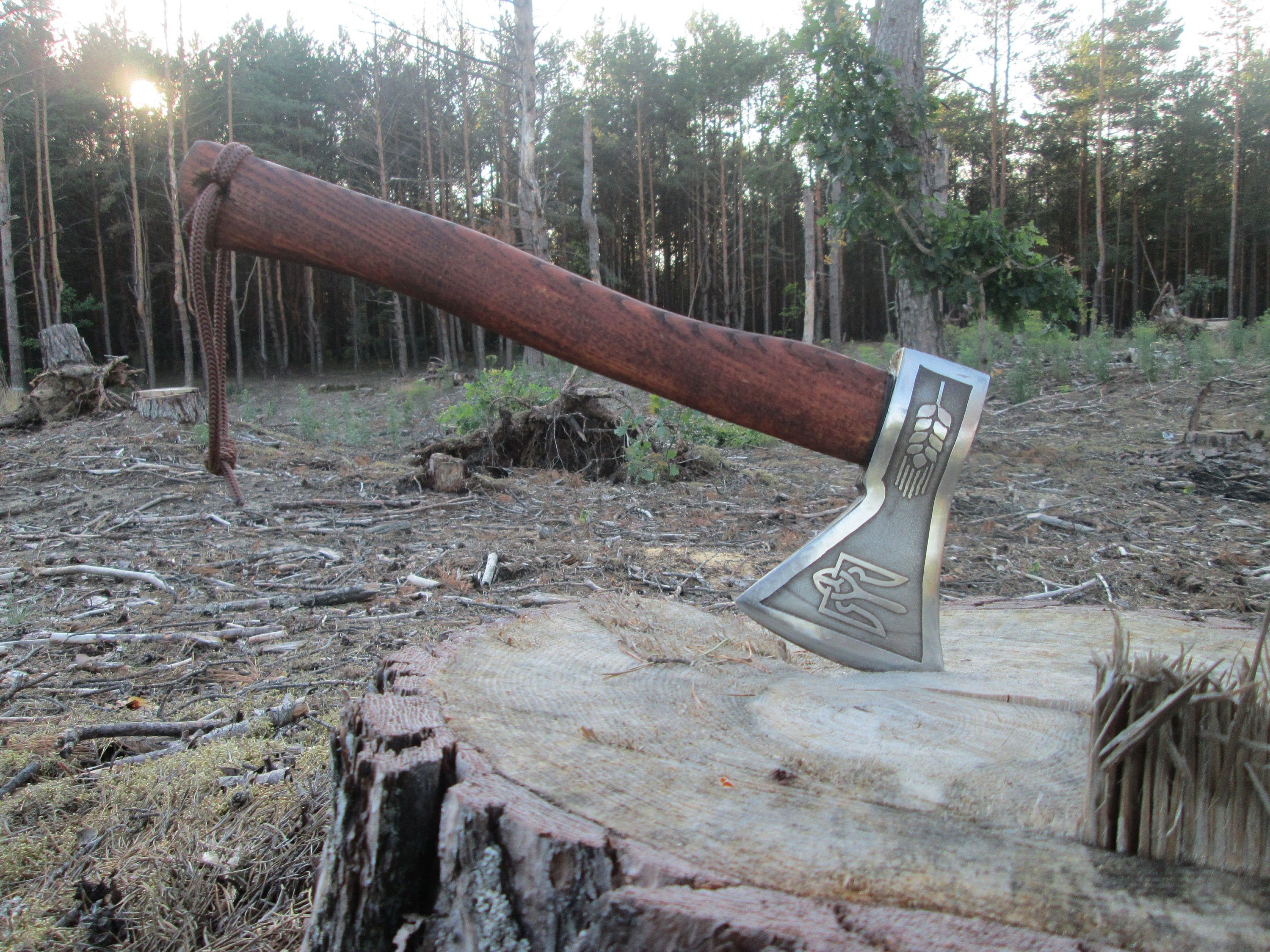 Custom viking axe