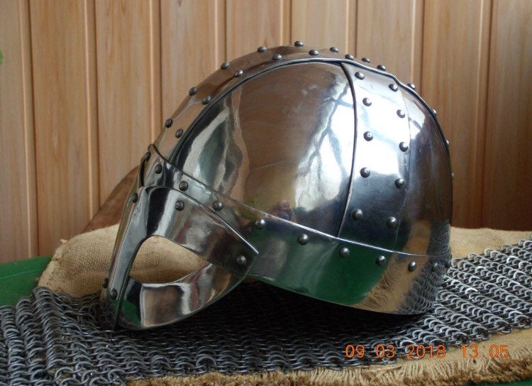 Viking helmet size 74-76 cm head circumfence/ medieval helmet / larp helmet / sca helmet / medieval armor - Valhallaworld
