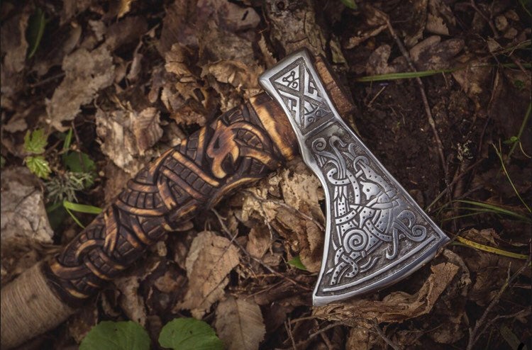 Viking axe Dragon