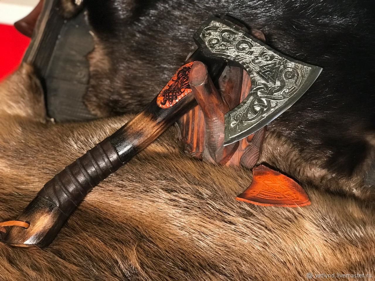 hand forged battle axe